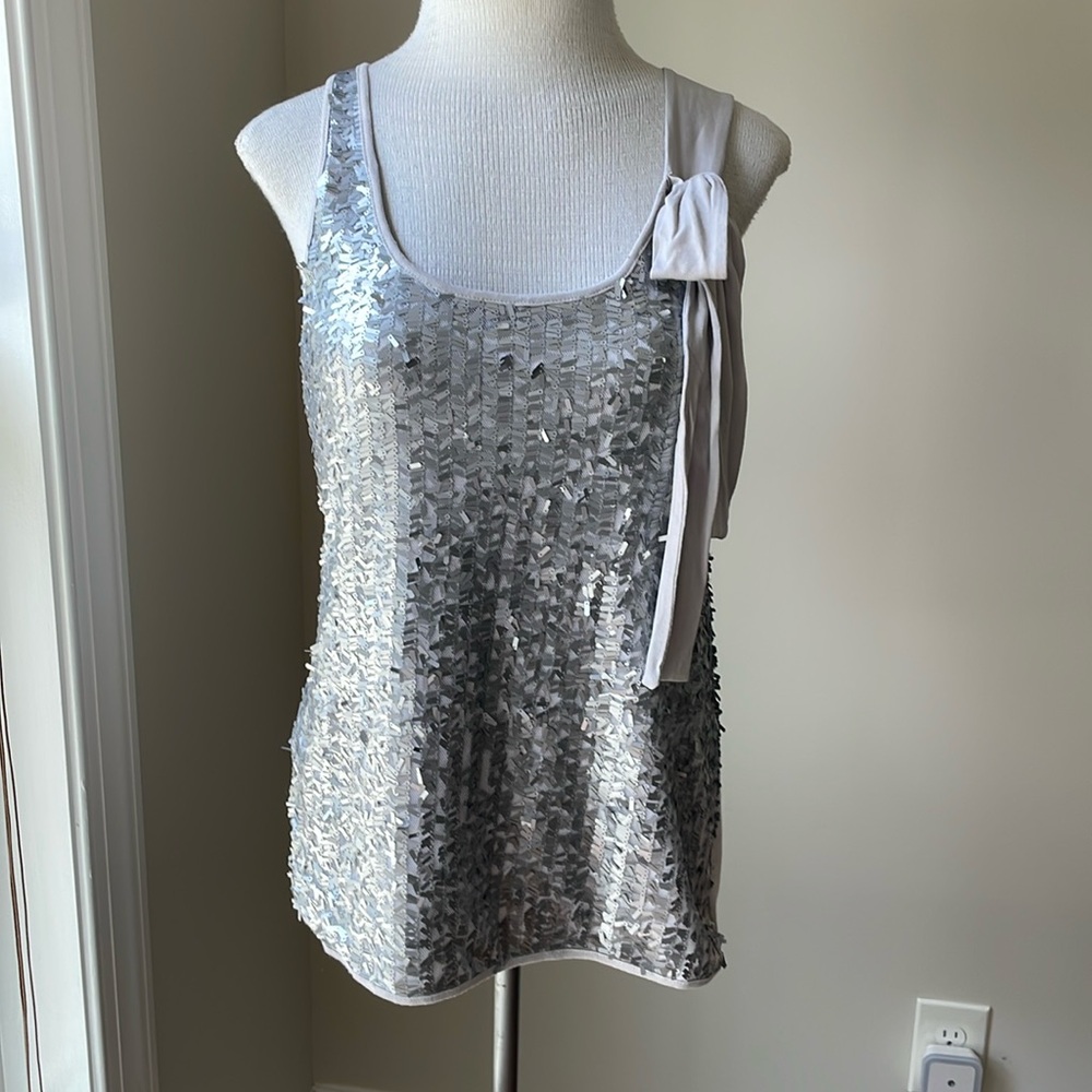 Beautiful sliver beads blouse